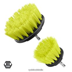 RYOBI 2 pz. Kit accessori per la pulizia della spazzola a setola media scrubber 06V0D573