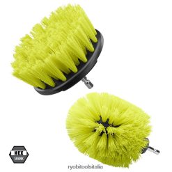 RYOBI 2 pz. Kit di pulizia multiuso con spazzola a setola media scrubber 06V0D575