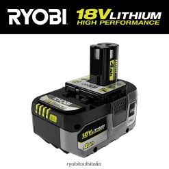 RYOBI Batteria ad alte prestazioni agli ioni di litio da 18 V One + 4 Ah batterie e caricabatterie 06V0D690
