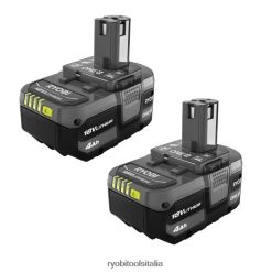 RYOBI Batteria al litio 18 V uno+ 4 Ah (confezione da 2) batterie e caricabatterie 06V0D682