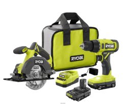 RYOBI Kit combinato 18 V uno + 2 strumenti utensili elettrici 06V0D858