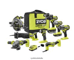 RYOBI Kit combinato 8 utensili senza spazzole 18 V utensili elettrici 06V0D870