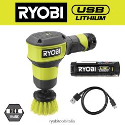 RYOBI Kit scrubber USB al litio pulizia 06V0D564