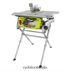 RYOBI Sega da tavolo da 10 con supporto pieghevole utensili elettrici 06V0D119