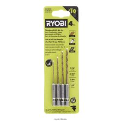 RYOBI Set punte pilota in titanio con codolo esagonale (4 pz.) Accessori 06V0D820