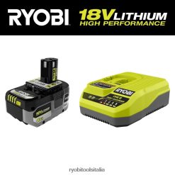 RYOBI Starter kit 18v one+ 6ah al litio ad alte prestazioni batterie e caricabatterie 06V0D675
