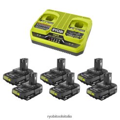 RYOBI Starter kit al litio 18v one+ 1,5ah batterie e caricabatterie 06V0D678