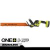 RYOBI Tagliasiepi 18v one+ hp brushless 22 con batteria 2ah e caricabatteria all'aperto 06V0D334
